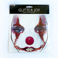 Halloween Glitter Rhinestone Crystal Diamond Face Tattoo Temporary Jewel Art Sticker Happy Game Double Face Sticker